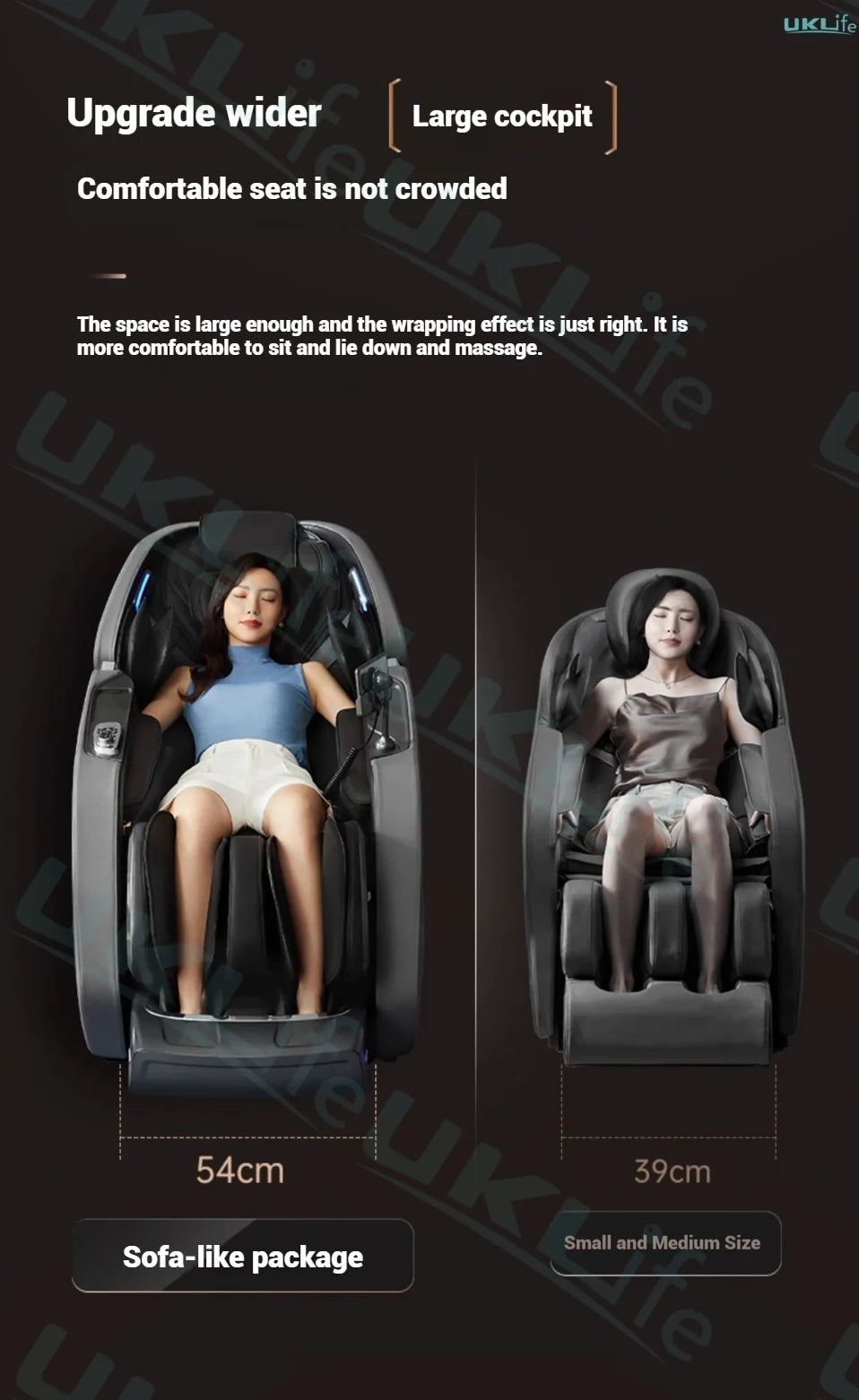 Tidesmit 4D Dual Core Full Body Massage Chair with Zero Gravity Relief Body Shaping Massage Equipment Tidesmit