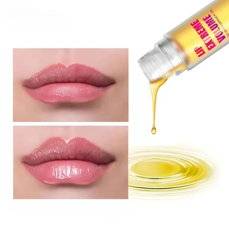 Ginger Mint Lip Plumper Oil - Natural Volumizing Serum 2 Pack Lip Care Tidesmit