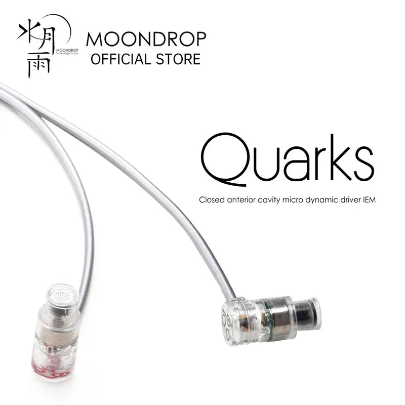 Moondrop Quarks Wired IEMs | Micro Dynamic Driver Earphones | Tidesmit Tidesmit