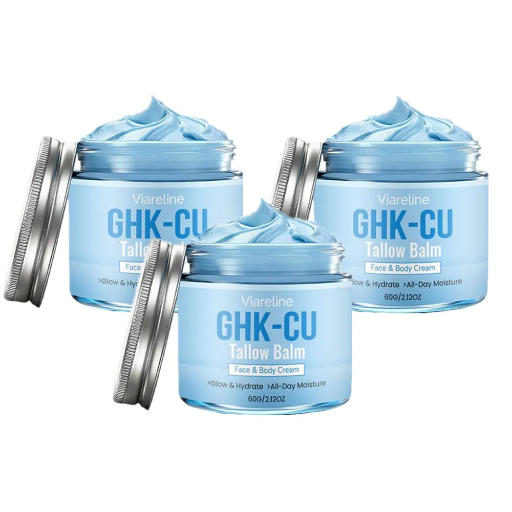 1/2/3/5PCS 60g GHK-Cu Tallow Balm Face & Body Cream - Copper Peptide Moisturizer for Dry Skin, Firming & Hydrating