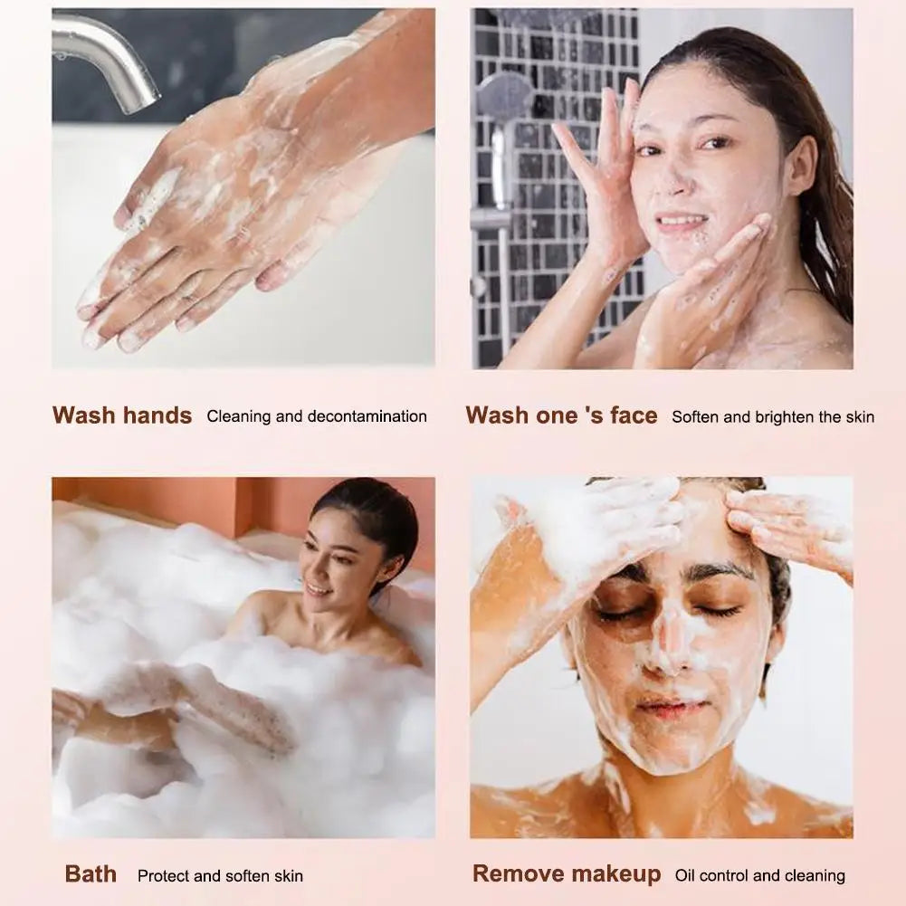 Polygonum Hair Darkening Shampoo Soap Repair Gray White Hair Color To Black Shampoo Soap Hair Nourishing Handmade Shampoo Soap