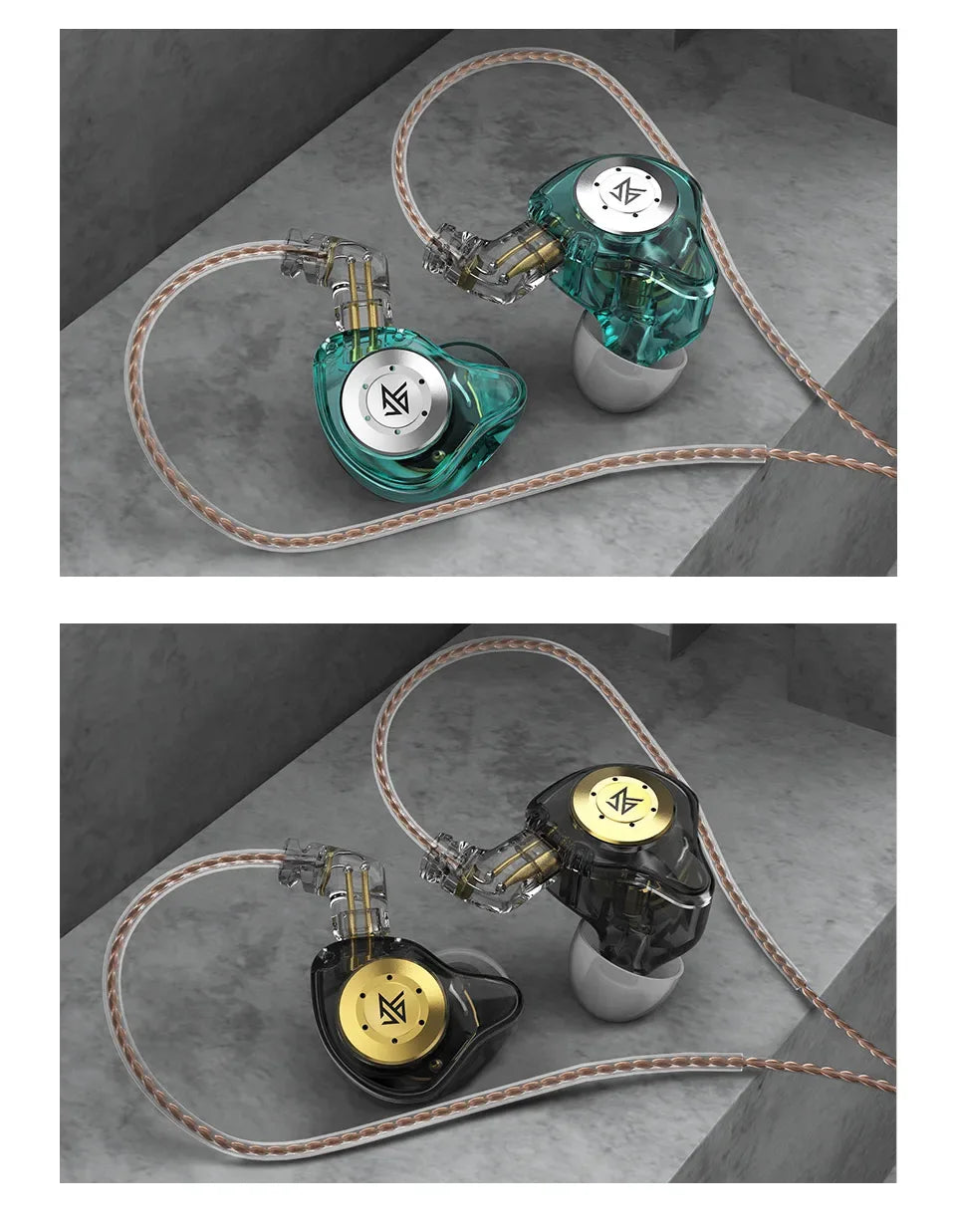 KZ EDX Pro In-Ear Monitors - HiFi Wired Earbuds by Tidesmit Tidesmit