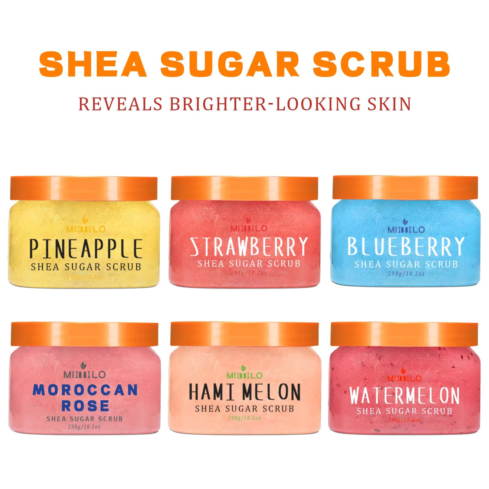 Shea Sugar Scrub Exfoliator for Smooth Skin | Tidesmit 290g Scrubs Treatments Tidesmit