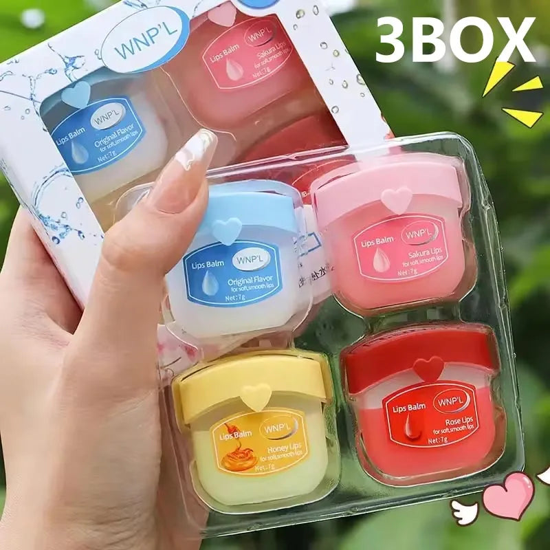 Fruit Lip Balm Set: Moisturizing Lip Treatment for Dry, Cracked Skin Lip Care C-3box Tidesmit