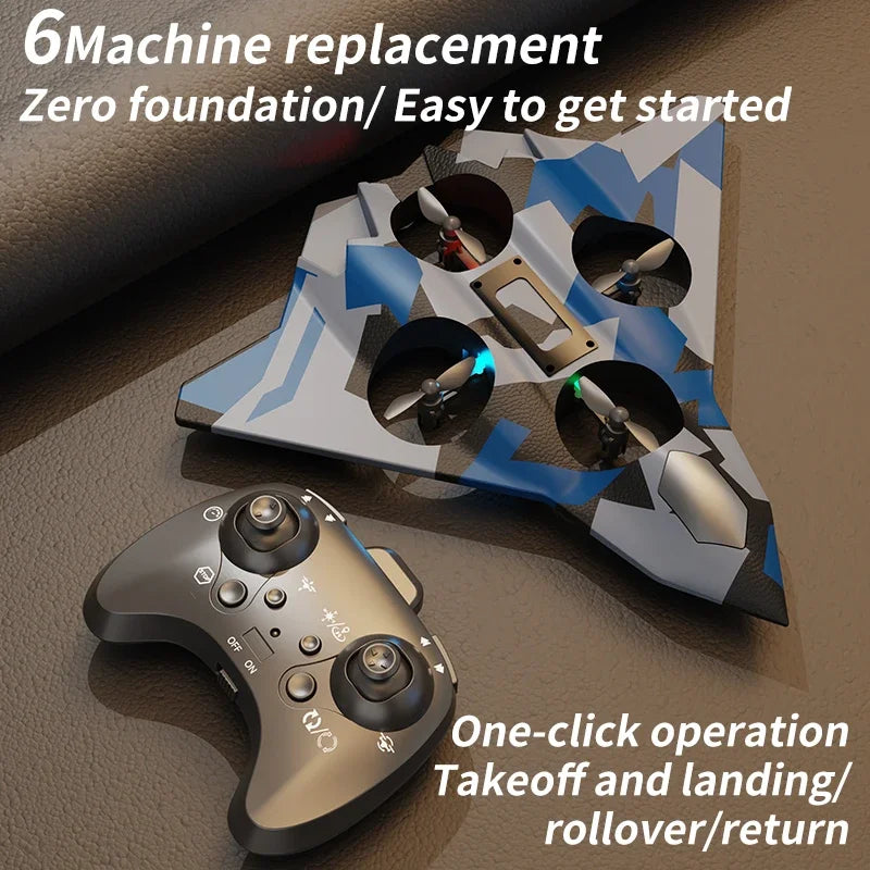 RC Foam Fighter Jet 6CH Stunt Drone - Durable EPP Foam - Tidesmit Tidesmit