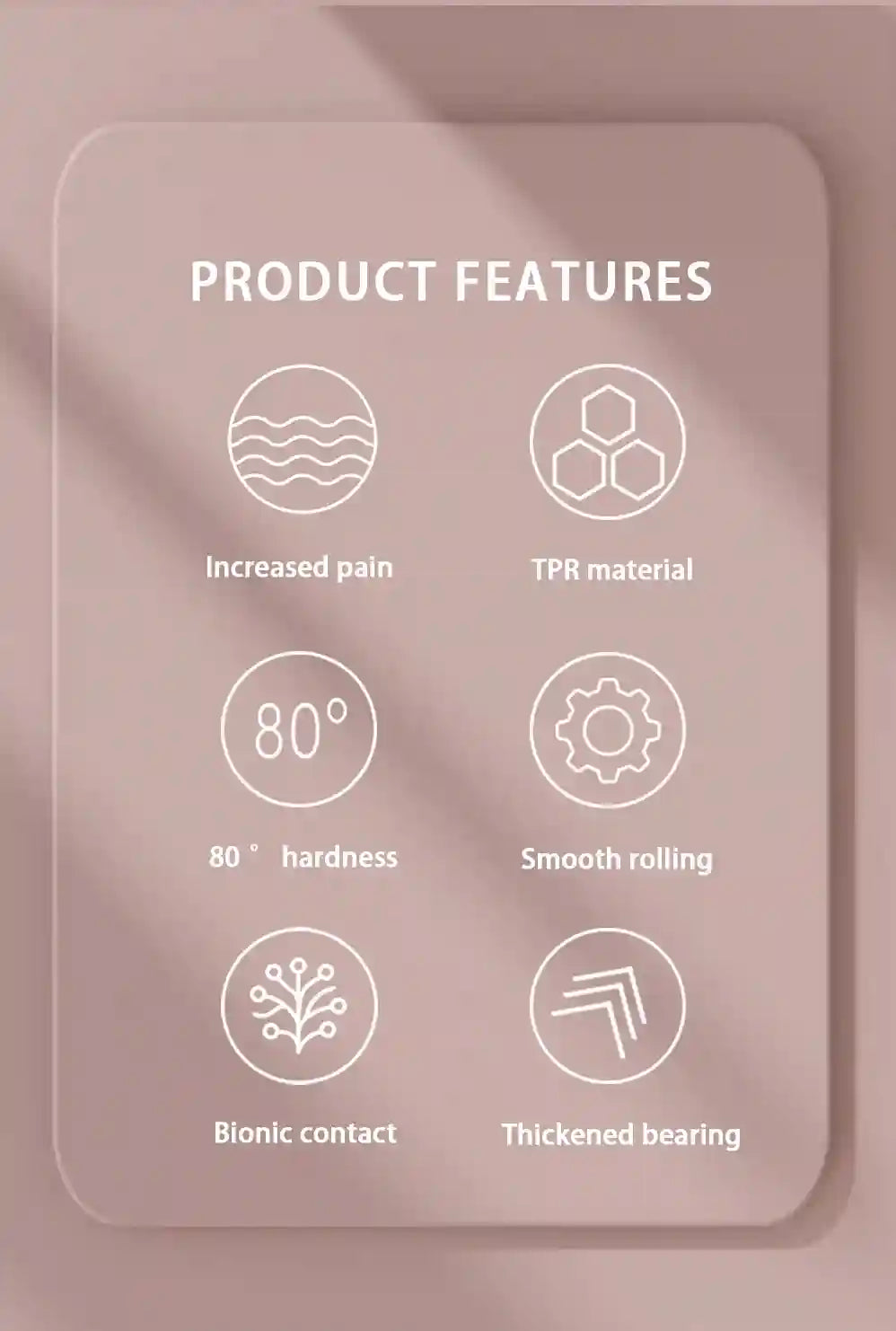 Massage Roller Stick for Deep Muscle Relief | Tidesmit Ergonomic Tool Massage Roller Tidesmit