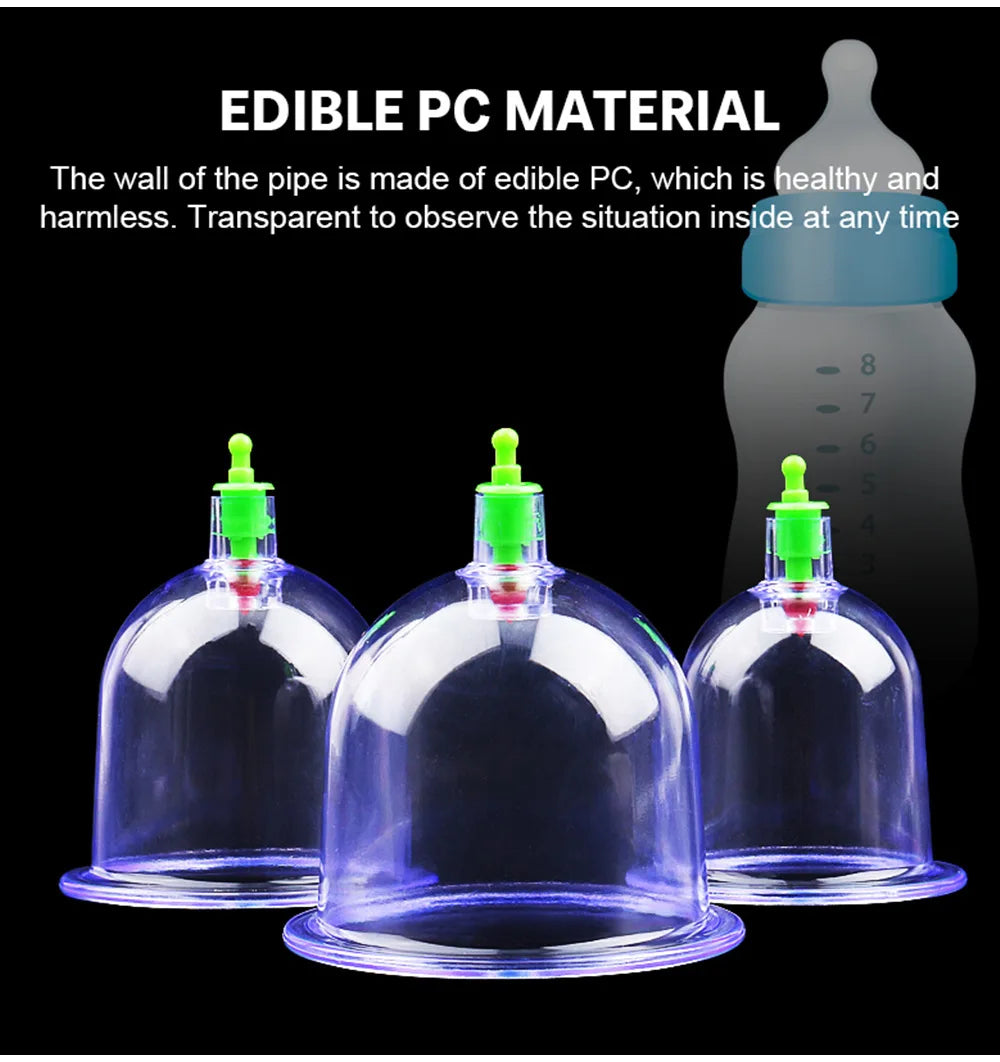 Vacuum Cupping Massage Kit for Deep Tissue and Muscle Recovery Fascia Gun Tidesmit