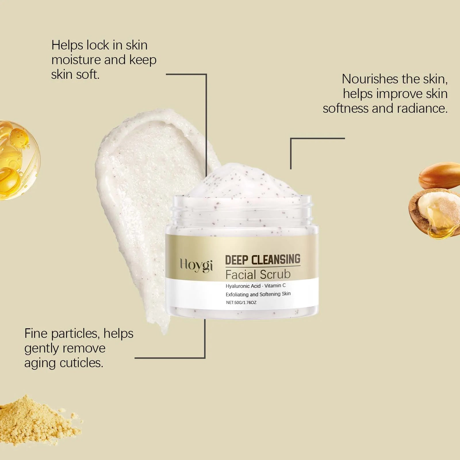 Deep Cleansing Facial Scrub – Pore Refining Exfoliator by Tidesmit Scrubs Treatments Tidesmit