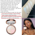 Tidesmit Flower Knows Little Angel embossed highlighter palette shimmer diamond glitter contour makeup detail view