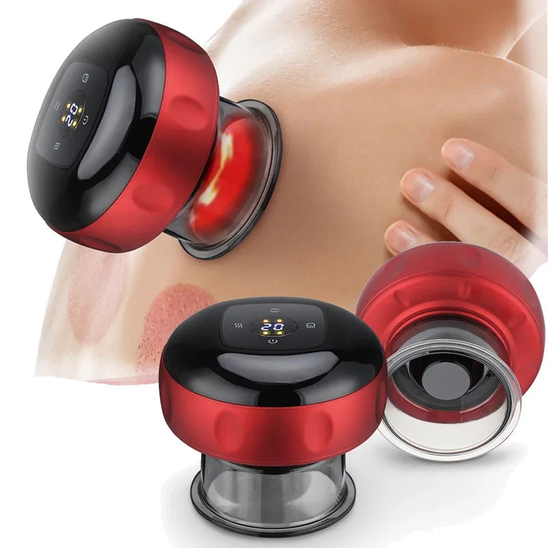 Electric Vacuum Cupping Massager for Back Pain Relief - 12 Gear Model Back Massage Instrument Tidesmit