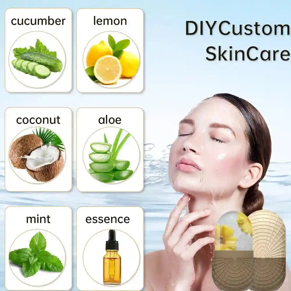Ice Face Roller for Skincare - Silicone Facial Contouring Tool Eye Massage Instrument Tidesmit