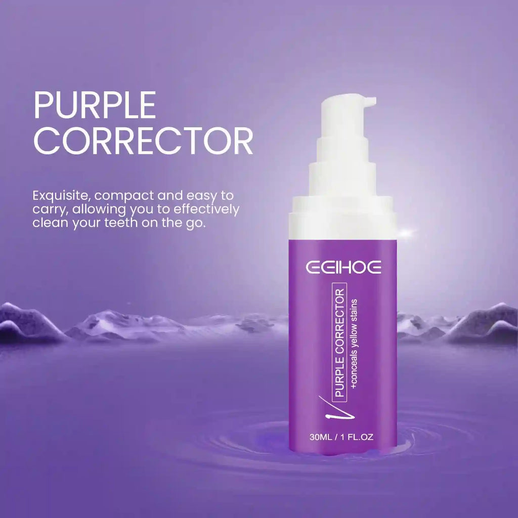 Tidesmit EELHOE purple color corrector toothpaste for effective teeth whitening and stain removal