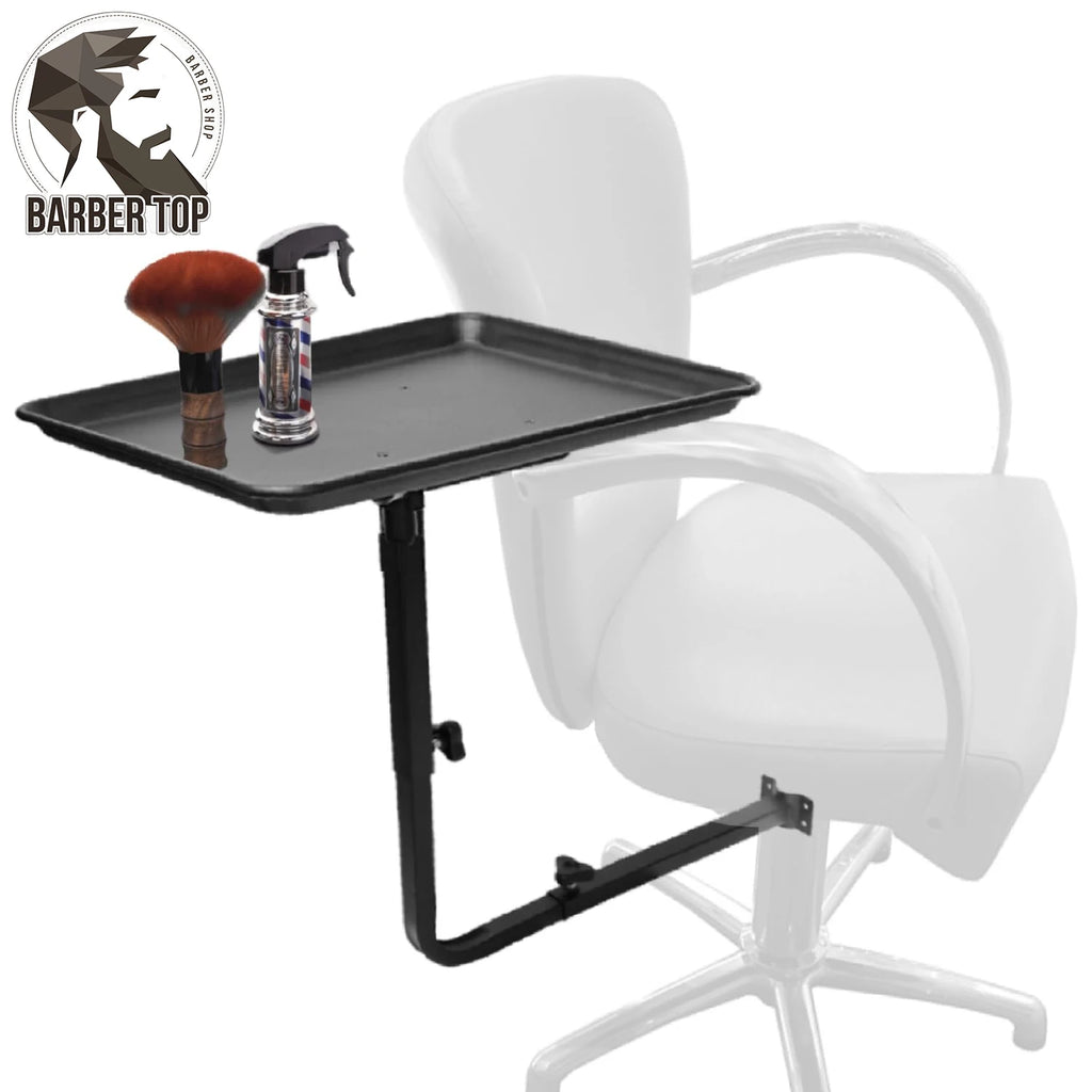 Barber Salon Tray | Adjustable 360-Degree Rotating Black Stand Massage Chairs Tidesmit