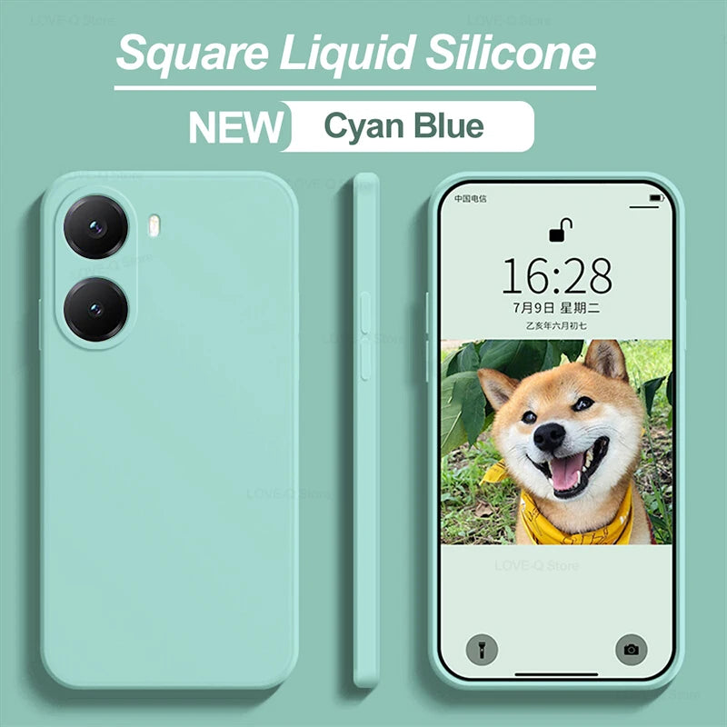 Poco X7 Pro Liquid Silicone Case: Shock-Absorbing Slim Fit Cover Tidesmit