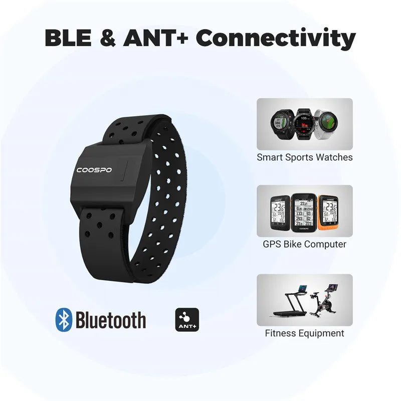 HW706 Bluetooth Heart Rate Monitor Armband with Optical Sensor Tidesmit