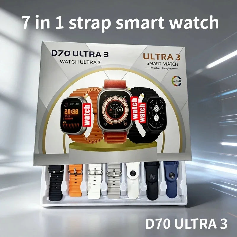 7 Watch Straps Smart Watch for men and women Health & Fitness Tra Bluetooth Phone Call SmartWatch DIY watch Faces Sport Watch