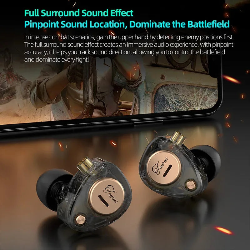 Tidesmit Dual Dynamic Driver Wired Earphones With Microphone Tidesmit