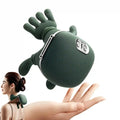 Electric Neck and Shoulder Massager with Heat - 3-Level Roller Massage Roller Mesh fabric Green Tidesmit