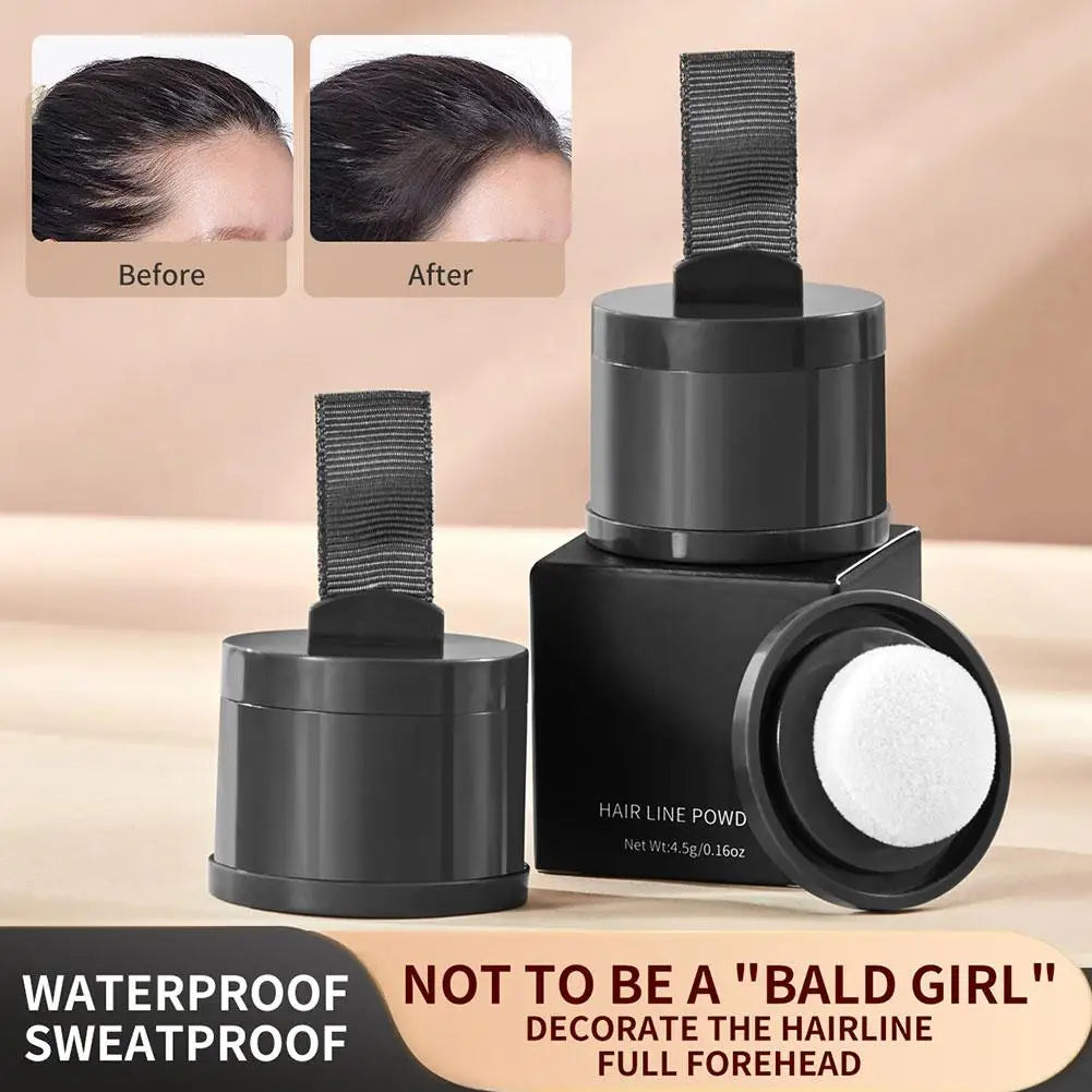 Tidesmit 4 color hair line powder for root coverage and face makeup showing texture and application detail