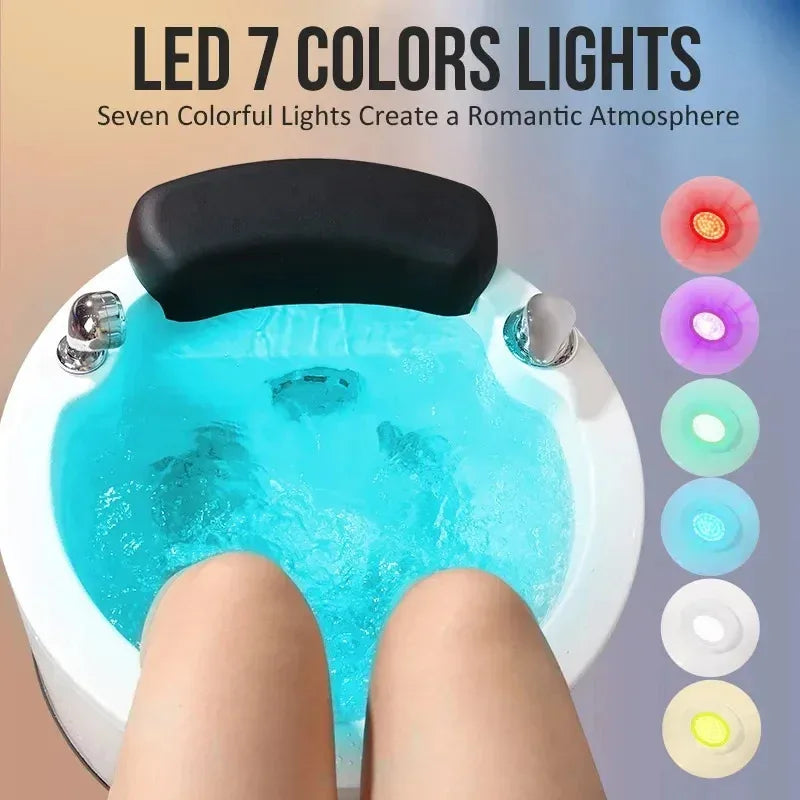 Electric Pedicure Basin with Massage Jets - 220V/110V Pro Model Massage Chairs Tidesmit