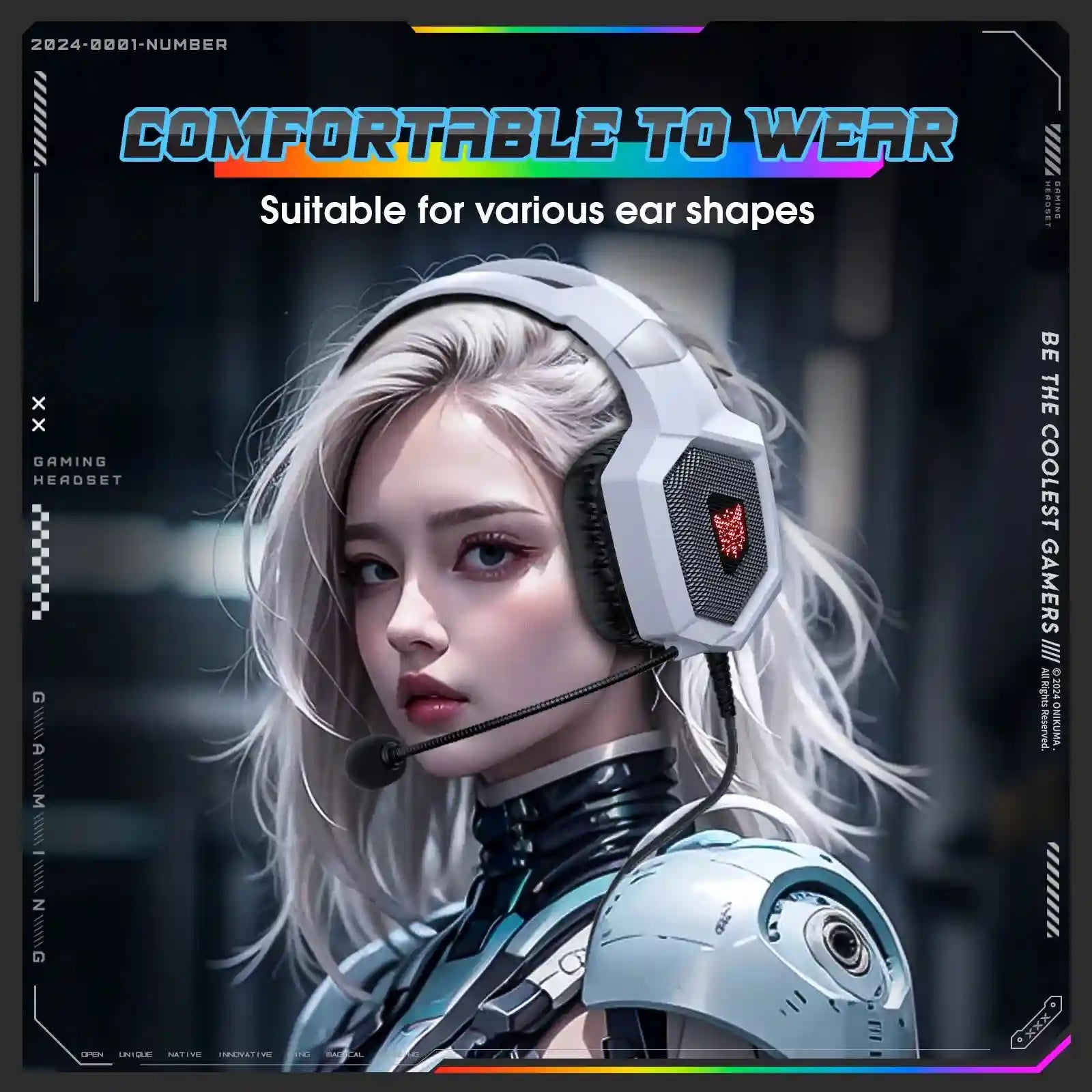 Tidesmit Gaming Headset with Mic, 7.1 Surround Sound for PC and PS5 Tidesmit
