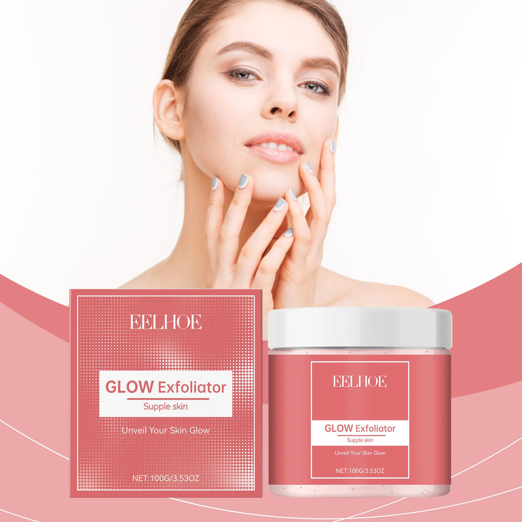 Facial Exfoliating Scrub for Dark Skin - Natural Brightening Glow Scrubs Treatments Tidesmit