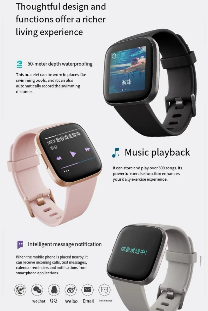 Fitbit Versa 2 Health and Fitness Smartwatch with Heart Rate, Music, Alexa Built-In, Sleep and Swim Tracking, Black/Carbon