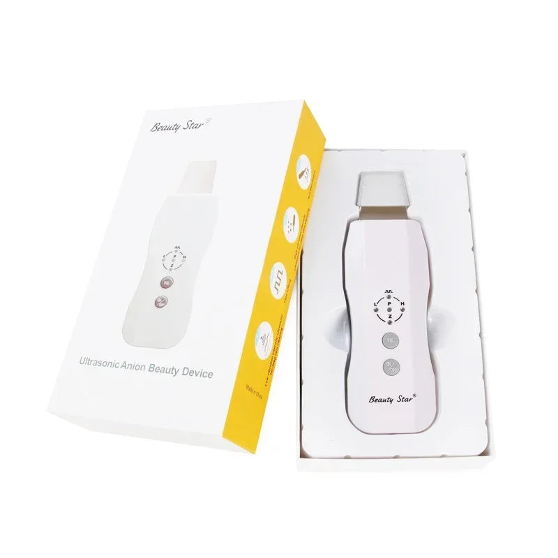 Ultrasonic Skin Scrubber | Deep Pore Cleaning Tool | USB Rechargeable Scrubs Treatments USB charger Tidesmit