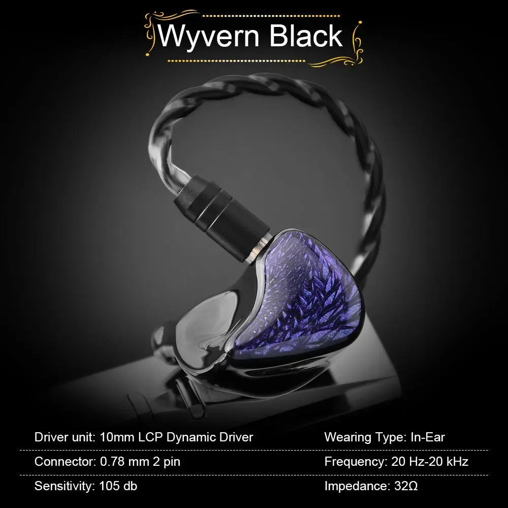 Celest Wyvern HiFi Wired IEM Earphones With Microphone | Tidesmit Tidesmit