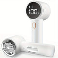 Tidesmit portable USB fabric shaver featuring 6-blade lint remover technology and LED display for clothes care
