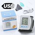 Smart LCD Screen English Voice Broadcast Wrist Blood Pressure Monitor Digital Automatic BP Tonometer Heart Rate Sphygmomanometer