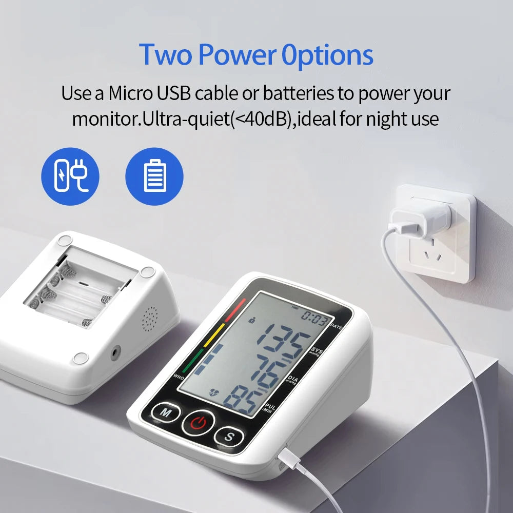 digital baumanometer blood pressure monitor take blood pressure meter medical digital upper arm tensiometers heart rate meter