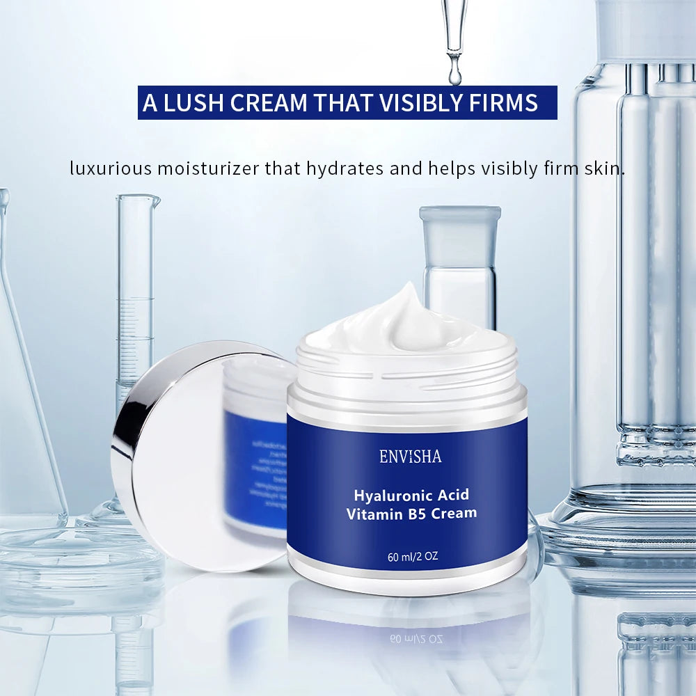 ENVISHA Face Cream Hyaluronic Acid&Vitimin B5 Skin Care Anti-Wrinkle Aging Moisturizing Shrink Pores Whitening Smooth Firming