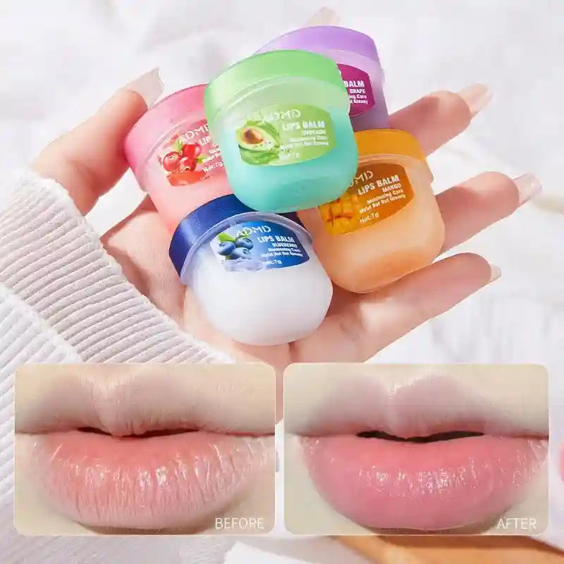 Moisturizing Lip Balm Set: 8pc Fruit Lip Treatment by Tidesmit Lip Care Tidesmit