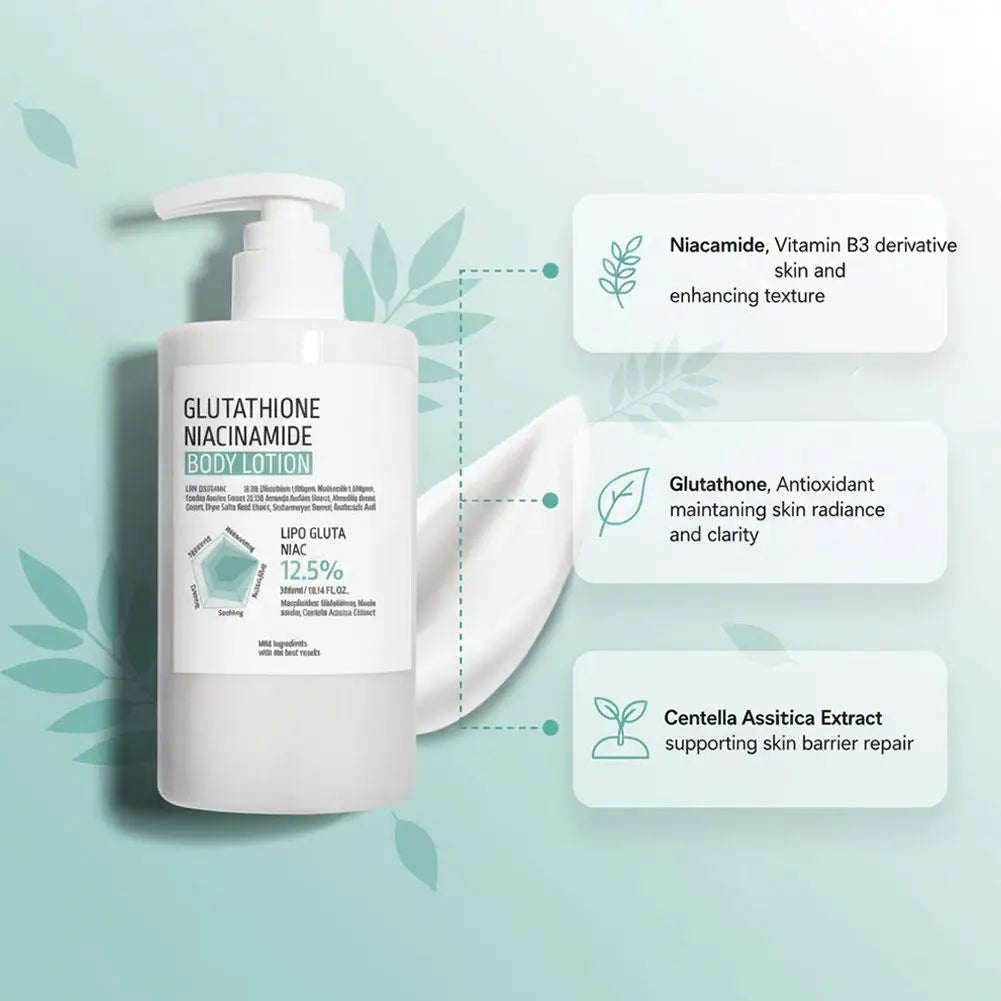 300ml Soothing Repair Centella Asiatica Body Care Cream Brighten Skin Tone Deep Moisturizing Glutathione Niacinamide Body Lotion