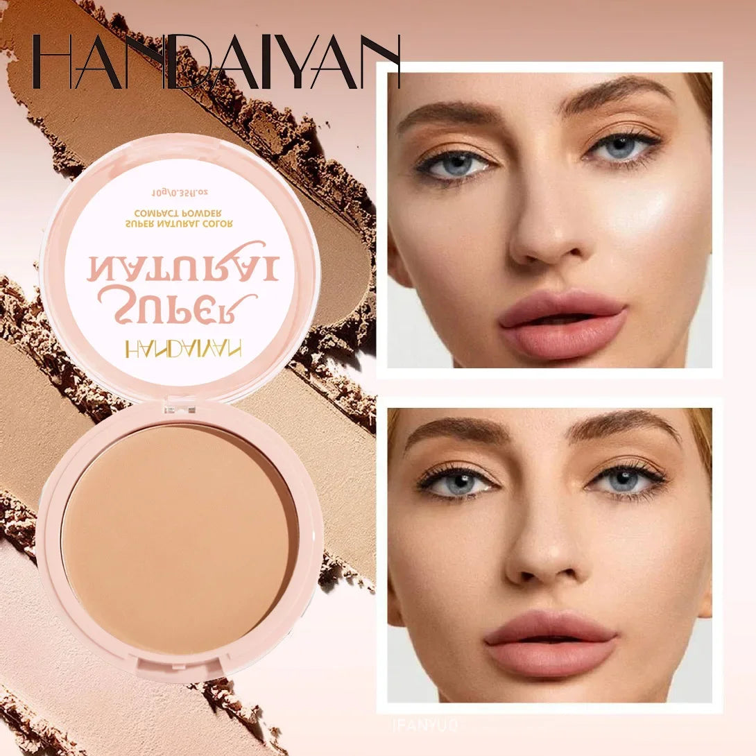 Tidesmit 8 colors matte pressed powder texture close-up for 24 hour oil control and full coverage face makeup