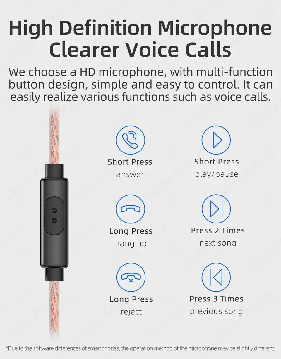 Wired Earbuds with HiFi Stereo Sound and Microphone by Tidesmit Tidesmit