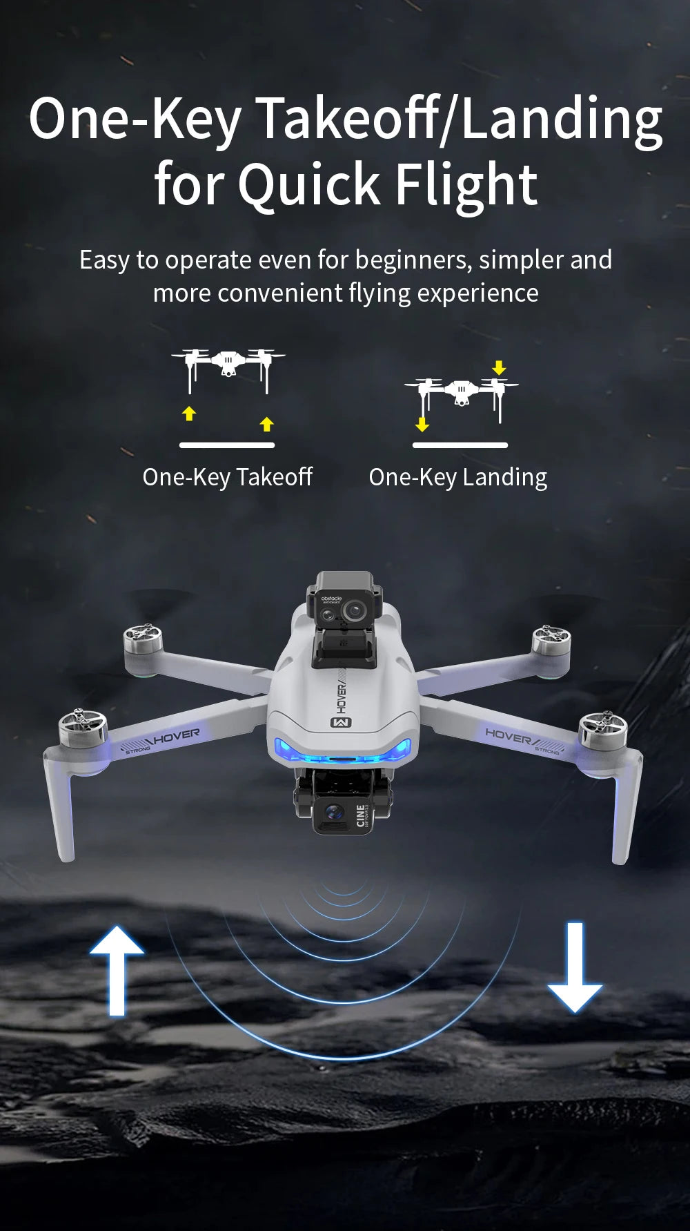 4K Camera Drone with 3-Axis Gimbal and Obstacle Avoidance - X40 PRO Tidesmit