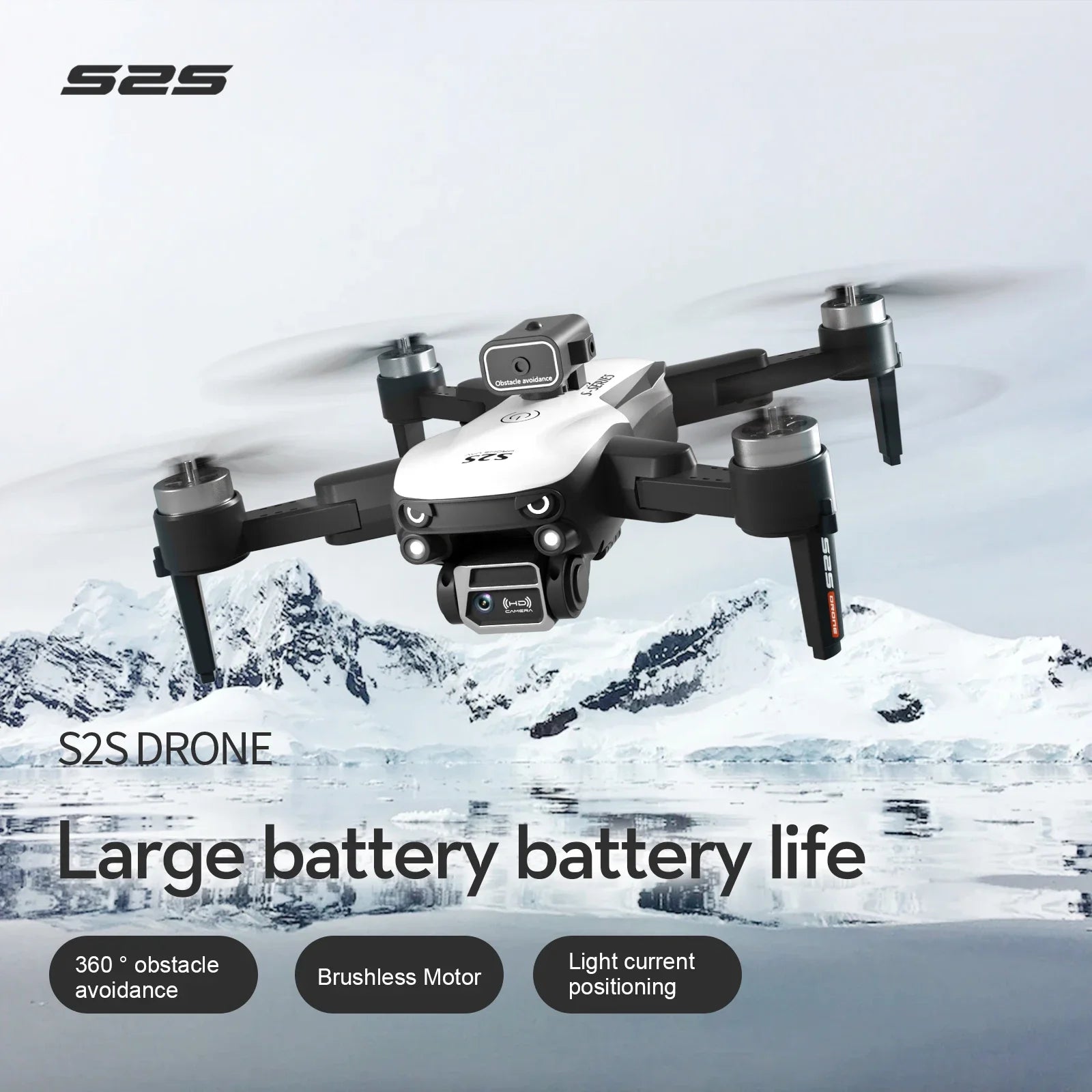 Camera Drone with Obstacle Avoidance - Foldable 8K GPS Quadcopter Tidesmit