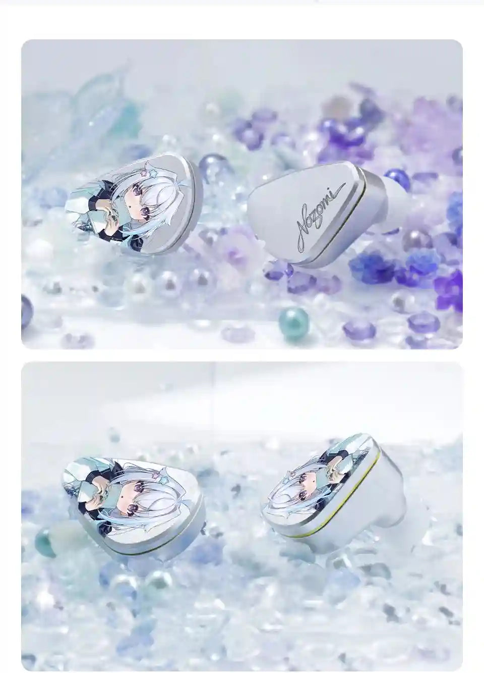 Planar In-Ear Monitors: NOZOMI 3-Unit Interchangeable Nozzle Earbuds Tidesmit
