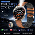 New  Round Curved Screen M301 Smart Watch Flashlight Health Tracking Fitness Sports Modes IP68 Waterproof Smartwatch Men Women