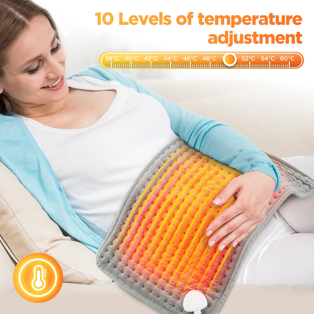 Electric Heating Pad for Neck and Back with 9 Heat Levels - Tidesmit Body Shaping Massage Equipment Tidesmit