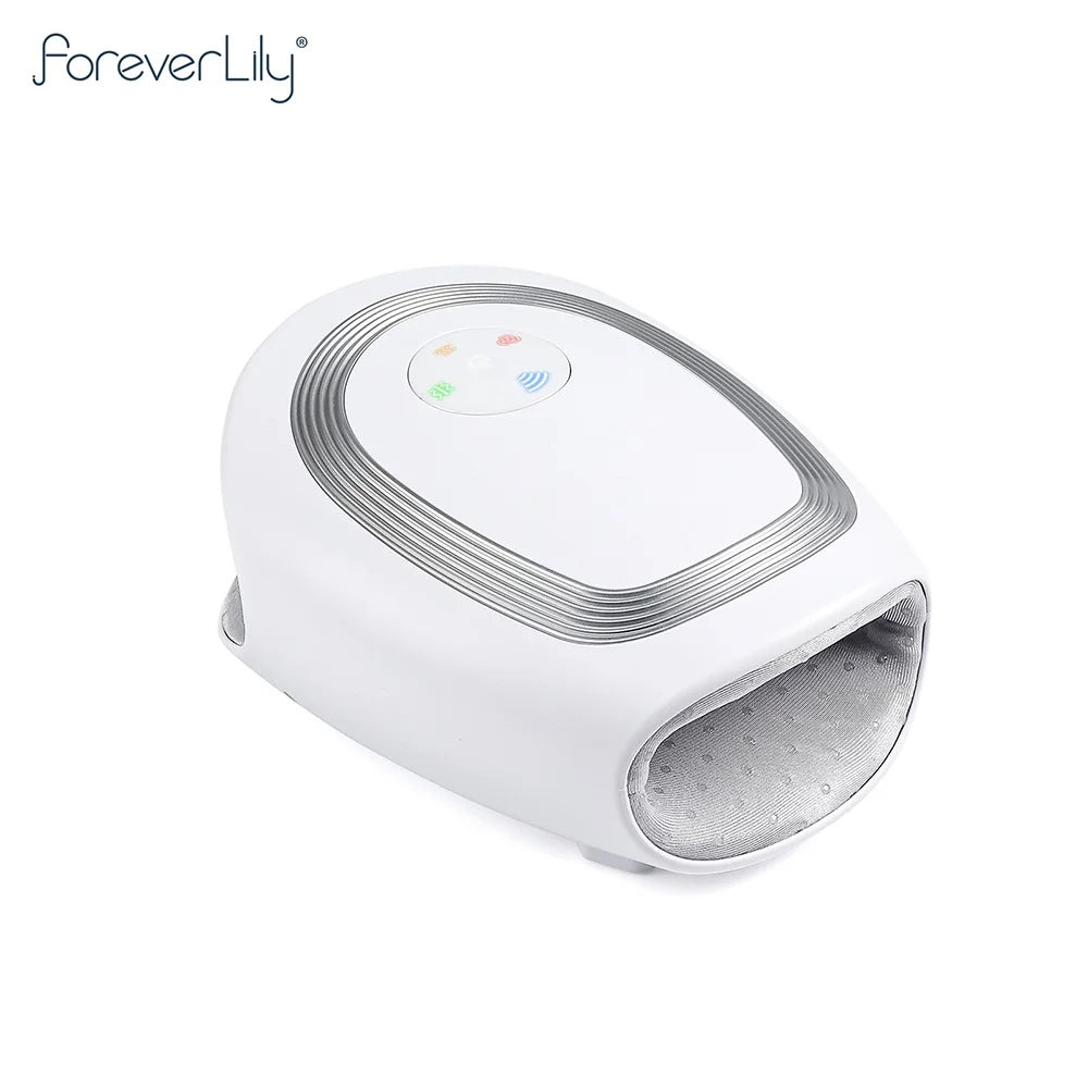 Tidesmit Electric Hand Massager with Heat and Air Compression - White Relaxation Treatment Tidesmit