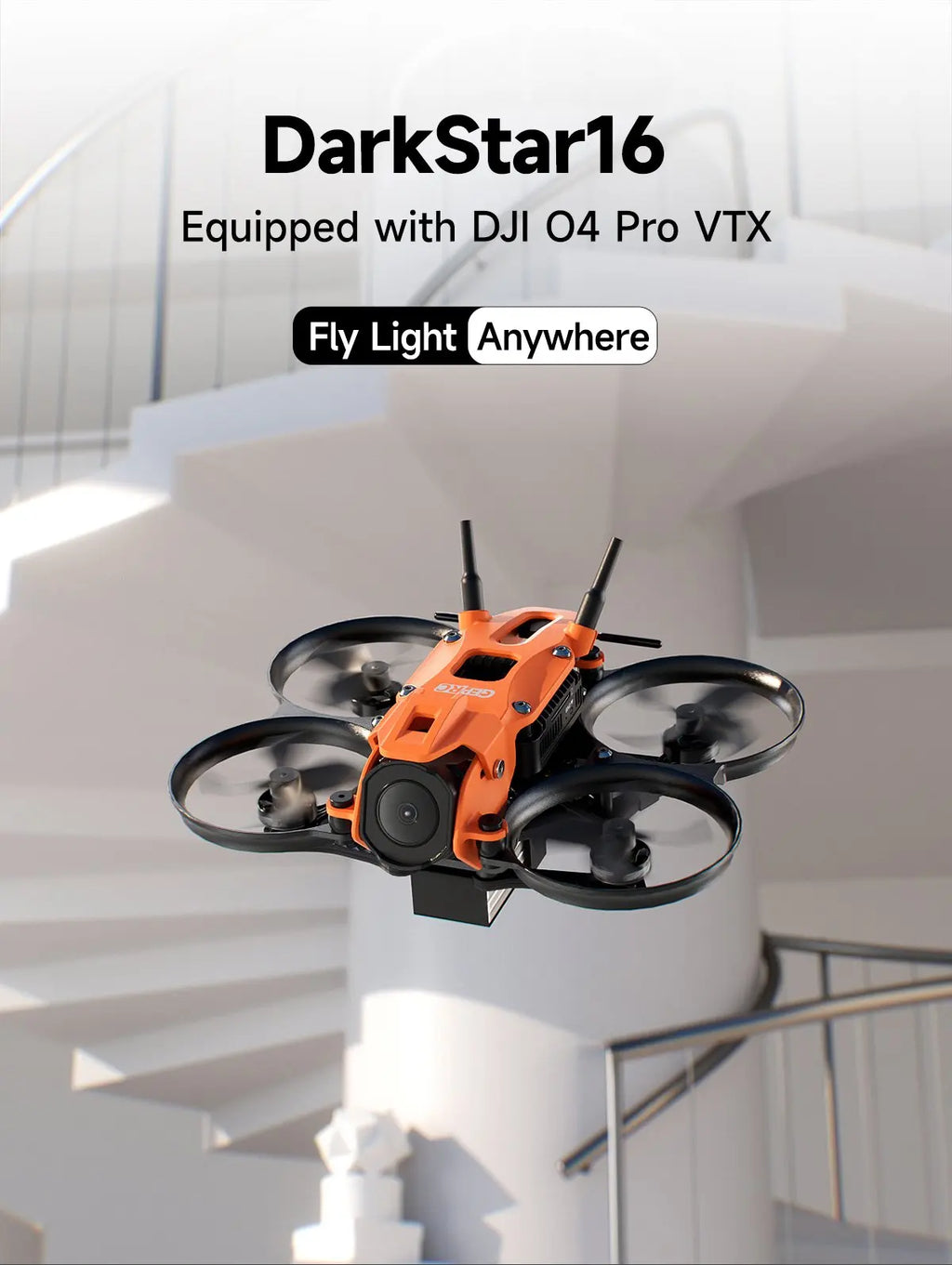 DarkStar16 O4 Pro FPV Camera Drone - 2S Quadcopter with ELRS 2.4G Tidesmit