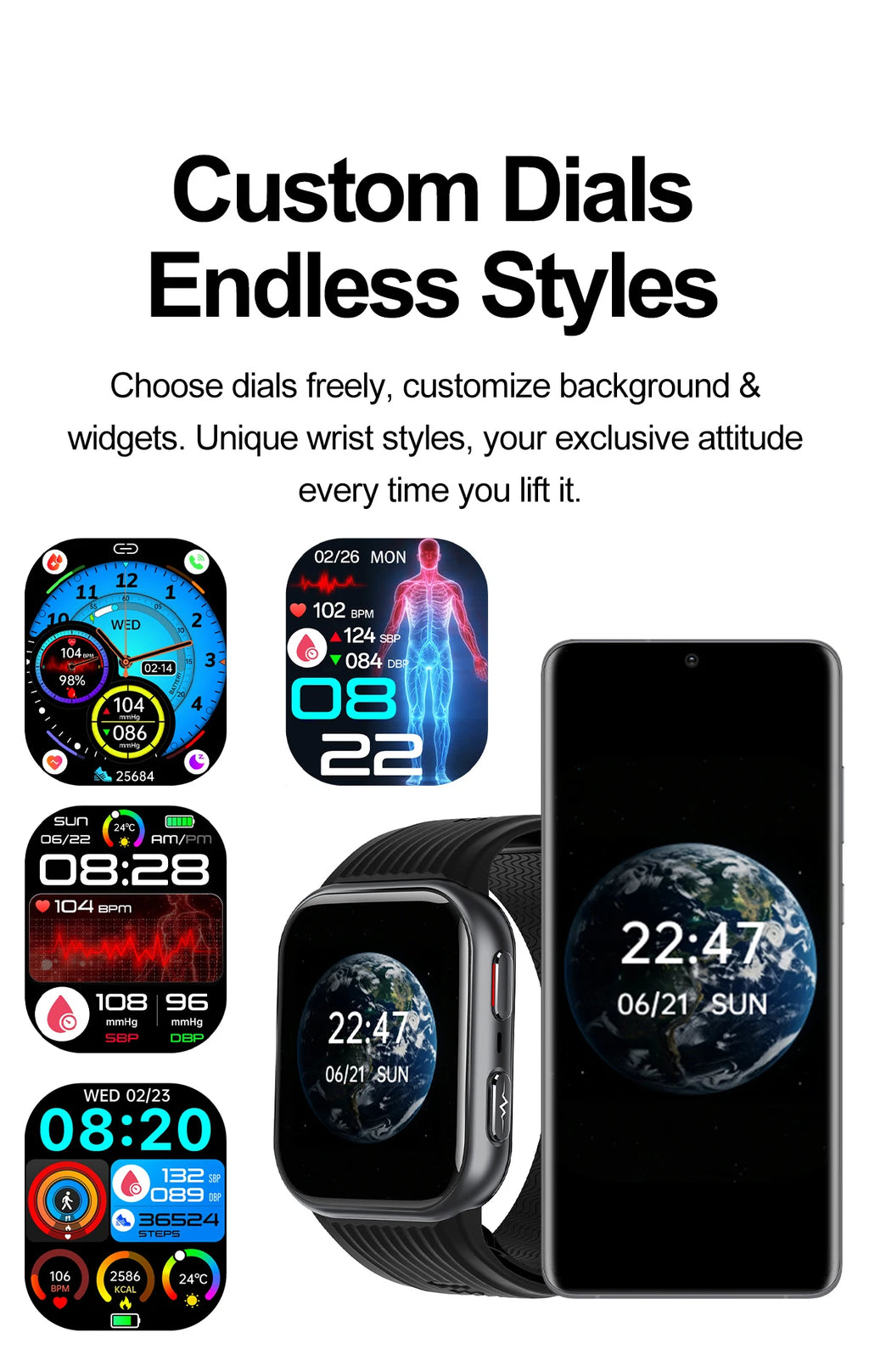 2026New Airbag Blood Pressure SmartWatch NFC ECG+PPG Body Temp Sleep SpO2 Monitor Sports Fitness Health SmartWatch For Men Women