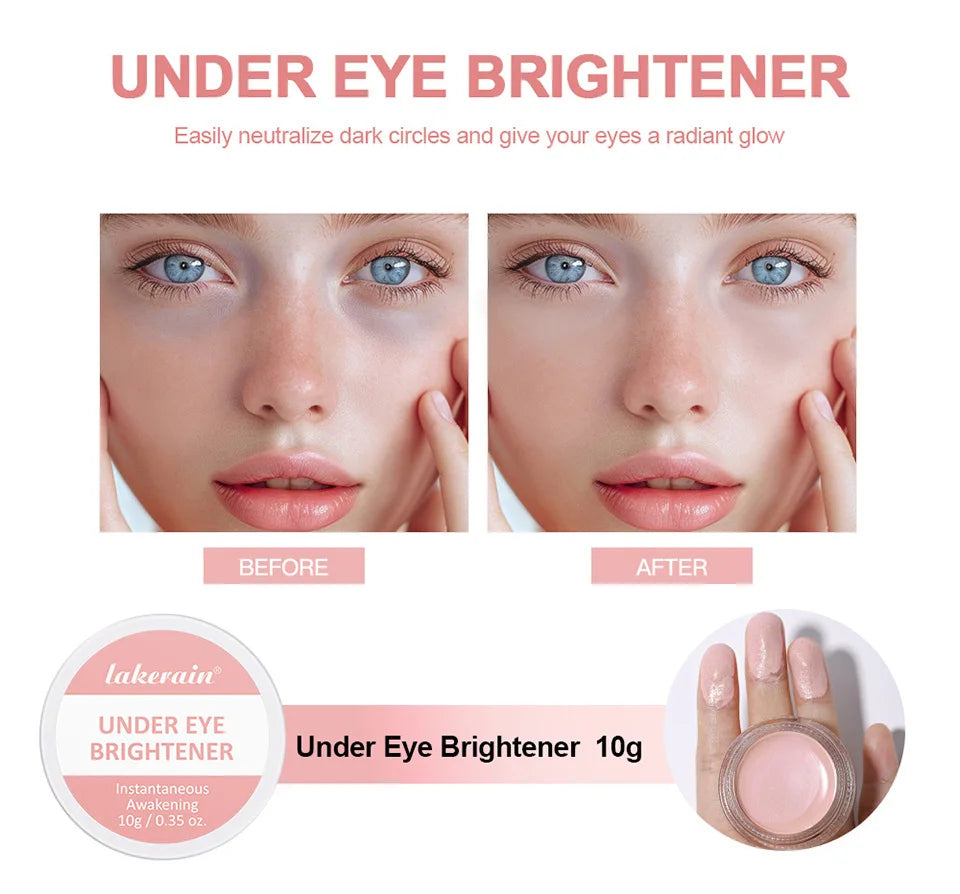Tidesmit Lakerain hydrating under eye brightener concealer for dark circles medium correction face makeup detail view