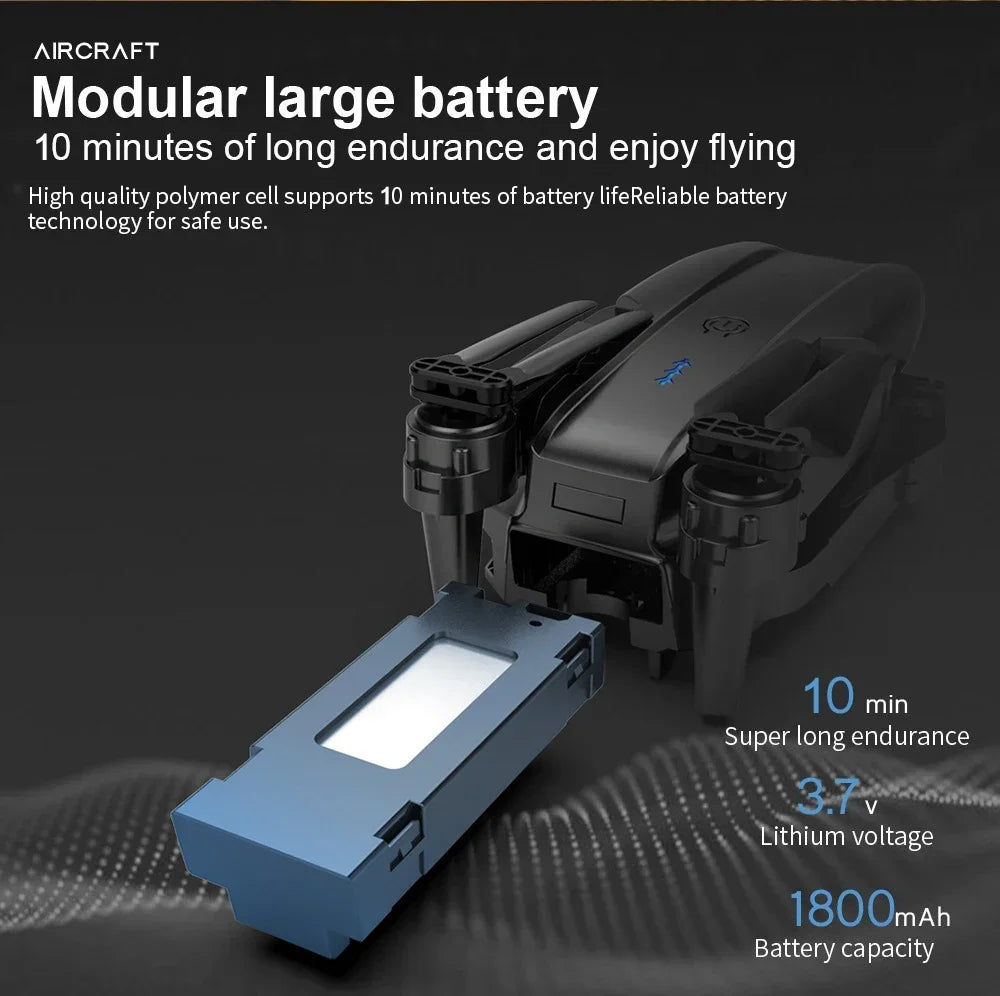 4K Camera Drone - Foldable RC Quadcopter with Obstacle Avoidance Tidesmit