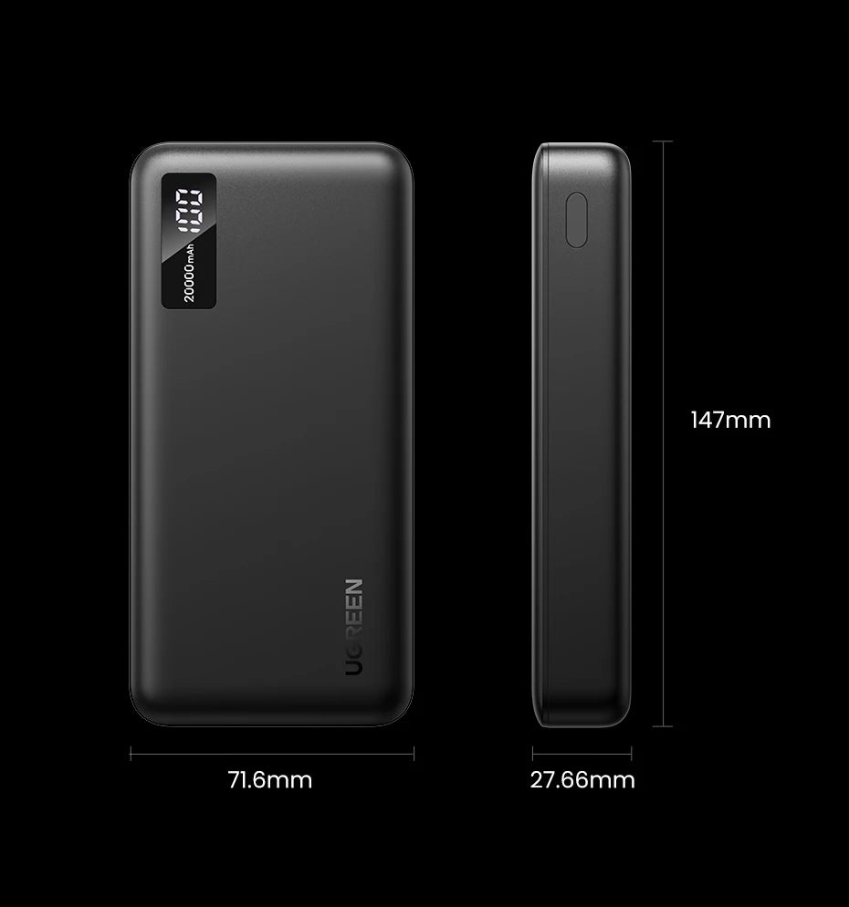 20000mAh Portable Power Bank - 20W PD Fast Charging Battery Pack Tidesmit