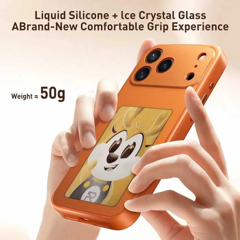 NFC E-Ink Phone Case for iPhone 17 Pro Max with Shock-Absorbing Frame Tidesmit
