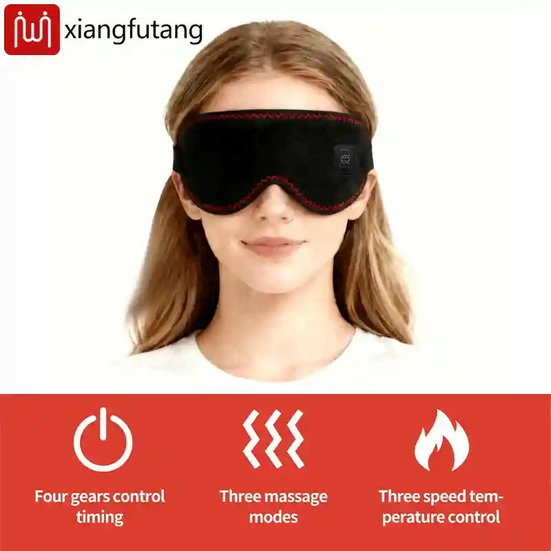 Heated Eye Massage Mask with 3 Heat Modes - Portable Wellness Device Eye Massage Instrument Tidesmit